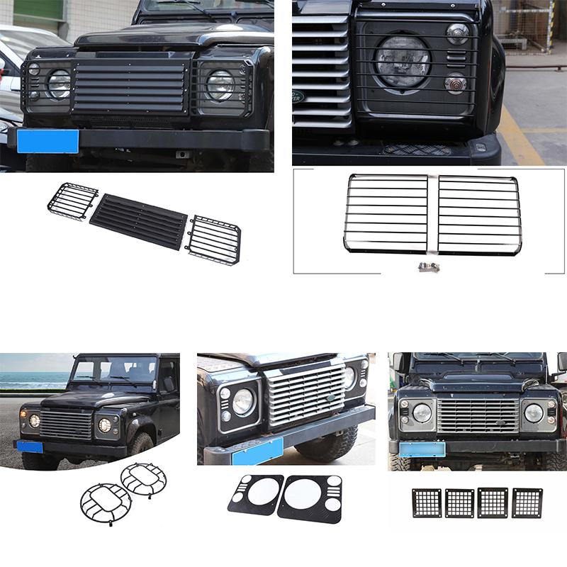 BJL1 Для Land Rover Defender 90 110 130 2004-2019 Центральная решетка Защитная сетка для фар Автомобильная защитная крышка фар Автоаксессуары