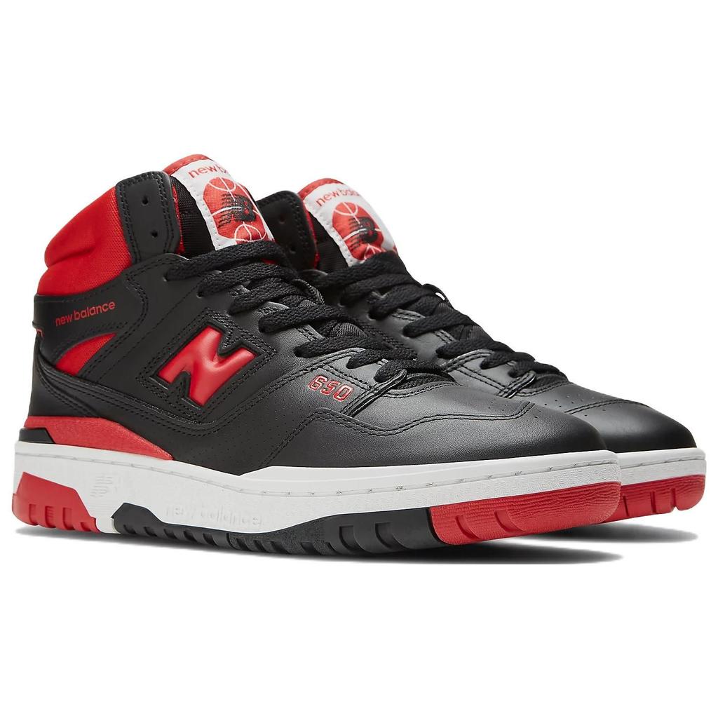 New Balance 650R Черные Красные Унисекс Кроссовки Белые BB650RBR