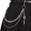 Metal Pendant Pant Chain Punk Rock Waist Key Chain Fashion Jewelry Accessories  for Men Women
