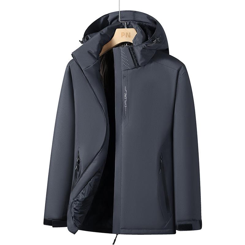 Autumn and Winter Jacket Men's Thickened Warm Cotton Clothes Windproof and Waterproof Outdoor Cotton Clothes Men's Jacket