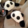Headrest Pillow Breathable Comfortable PP Cotton Cute Panda Shape Car Seat
