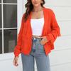 2023 Autumn and Winter Women's Short Knitted Cardigan Fringe Casual Sweater
