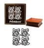 Printtoo Квадратный резиновый штамп Роза с цветочным узором Скрап-букинг Ремесленные деревянные штампы-2 x 2