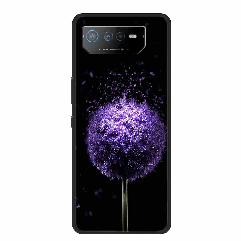 Чехол для телефона Asus ROG Phone 6D Ultimate Задняя крышка Черный ТПУ Силикон Мягкий Чехол Для Asus ROG Phone 6 Pro Чехол Phone6 Pro