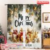 2 шт. 2D плоская печать Занавески для вечеринки «Веселого Рождества» merry christmas2 Машинная стирка Полиэстер Без электричества День рождения
