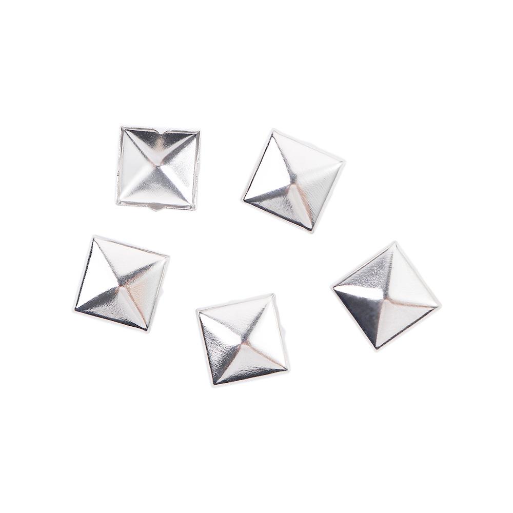 Золотые шипы, заклепки, серебряные, качественные, для шляпы, сумки, одежды, металлические, для рукоделия, швейные принадлежности, декор, квадратные заклепки