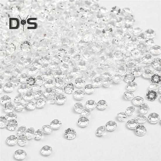 1000 шт. акриловые стразы цветные смоляные искусственные хрустальные камни DIY поделки наполнители для ваз свадьбы домашний декор стола