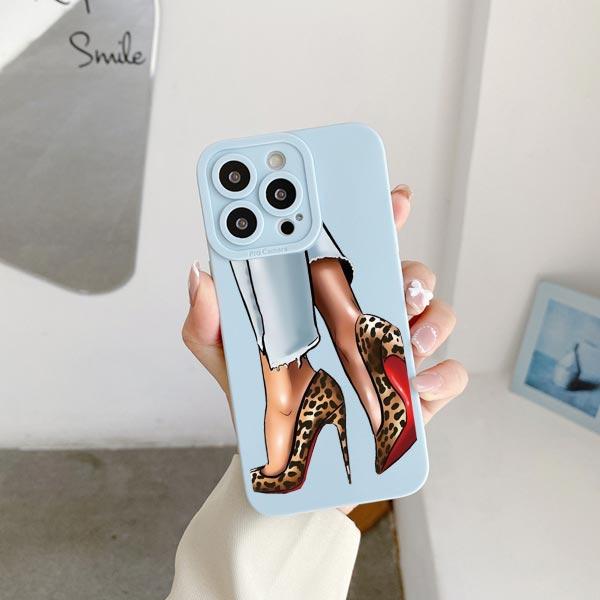 Модная Девушка Женщина Высокий Каблук Кофе Мисс Чехол Для Телефона Для iphone 12 11 14 13 15 Pro Max X XS MAX XR SE 2020 7 8 Plus Чехлы