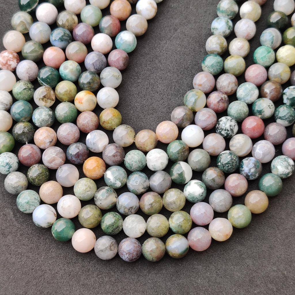 Бусины из индийского агата, настоящие бусины класса ААА, круглые свободные бусины из натурального драгоценного камня, бусины длиной 14–15 дюймов, бусины размером 6 мм, 8 мм, 10 мм.