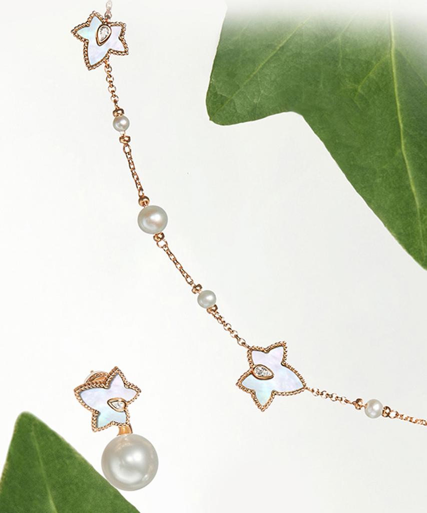 Lola Rose Ivy Mother-Of-Pearl Multi-Pendant Layered Women'S Necklace