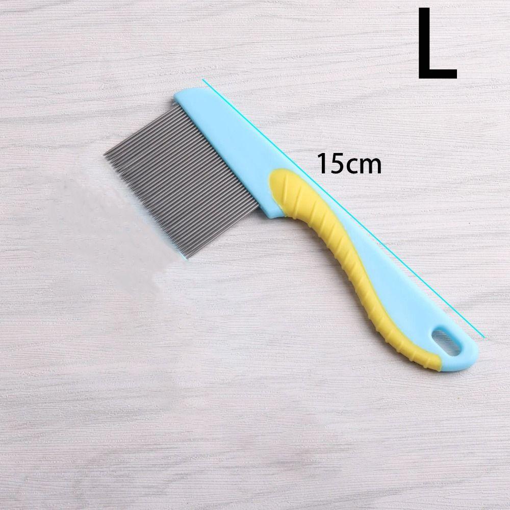 Stainless Steel Dog Flea Comb Fine Toothed Lice Comb Wool Cleaning Supplies Pet Hair Comb Cat