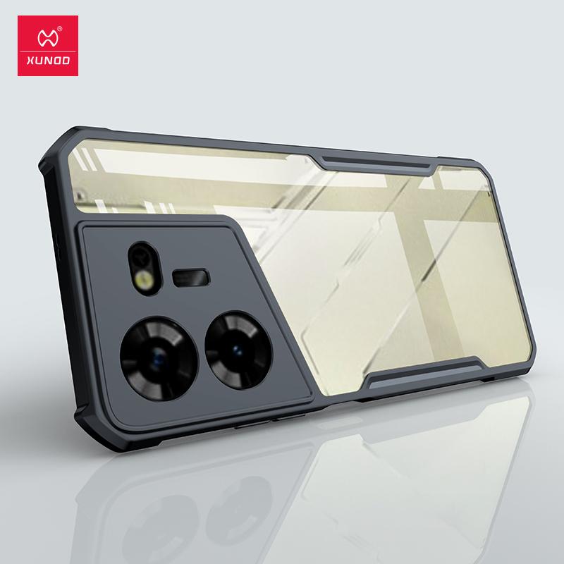 Чехол Xundd для Tecno Pova 5 Pova 4, подушки безопасности, противоударный корпус, полная защита камеры, прозрачный тонкий чехол для Pova 5 4