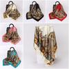 90x90cm Breathable Silk Scarf Cashew Pattern Bandana Luxury Hijab Women