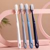 4Pcs Soft Toothbrushes Extra Soft Bristles Easy to Hold Comfortable Grip Individual Head Cover Food Grade Dental Care Travel Tooth Brushes