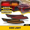 4PCS LED Side Marker Lights Front Rear For Chevy Camaro LS LT SS ZL1 2016-