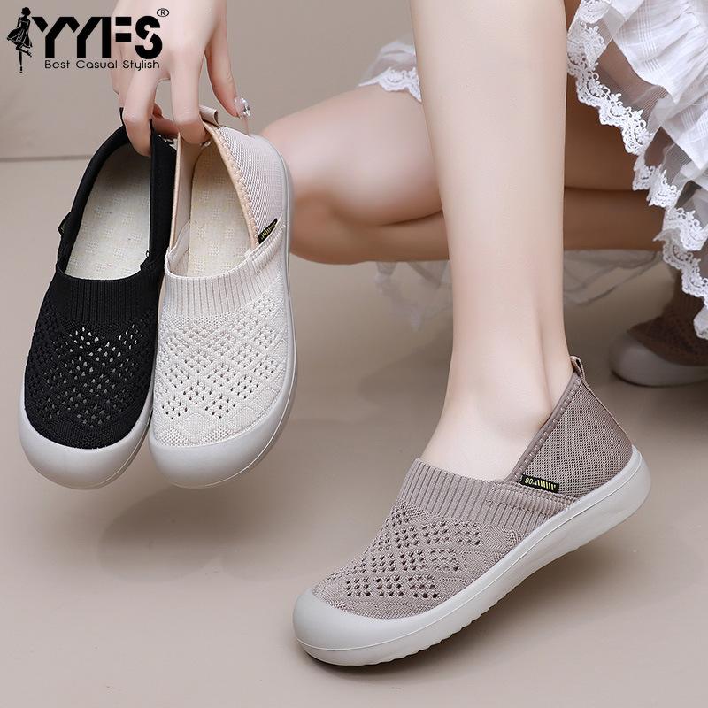 Shoes for Women 2025 Spring and Autumn New Comfortable Lazy Slip-on Round Toe Fashionable Women's Shoes Shallow Mouth Breathable Single Shoes