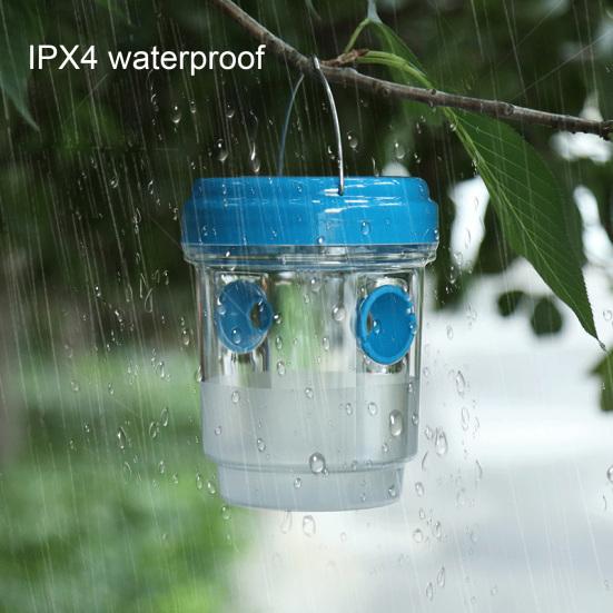 Солнечная светодиодная ловушка для насекомых, двойное подвешивание, репеллент от полетов, удобная камера, быстрая полетка