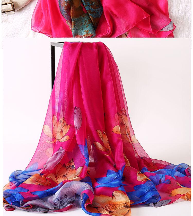 Очень большой шифоновый шарф в корейском стиле - Универсальное пляжное полотенце и шаль для защиты от солнца для женщин