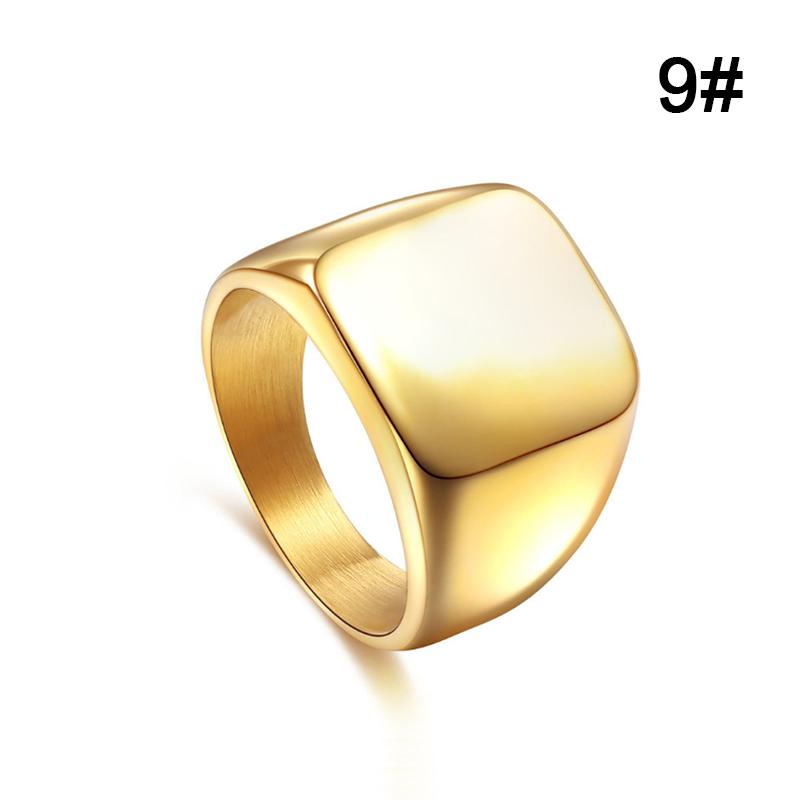 Мужское ювелирное кольцо, простые кольца из нержавеющей стали, цельное полированное классическое модное обручальное кольцо