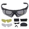 Impact Goggles Outdoor Cycling Sports Glasses with Transparent Yellow Interchangeable Lenses