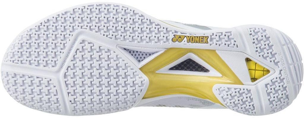 YONEX Мужские бадминтонные кроссовки Power Cushion Eclipse Z, размер см, бело-золотые (532), +27,5