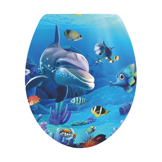 Океанский пляж Морская звезда наклейка на унитаз Съемная самоклеящаяся водостойкая ПВХ гостиная настенная художественная наклейка на крышку унитаза для ванной комнаты