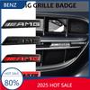 EHI3  Car For Mercedes Benz AMG Car Front Grill AMG Badge Emblem Sticker for Mercedes Benz W212 W213 W202 W211 W176 W210 W205 Gla Glc
