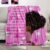 Black Girl Blanket, Kids Blankets for Bedroom, African Girls Blankets Gifts for Kids Purple Soft Throw Blanket, Throw Size 50" x 60" (130 x