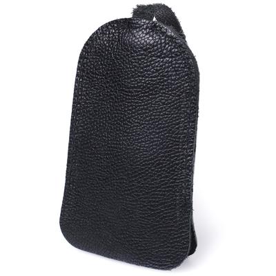 Вместительная ключница SHVIGEL Key Wallet 15313 из натуральной кожи Черная