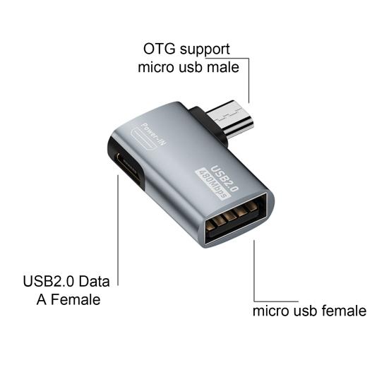 Micro USB-штекер USB-разъем-мама Адаптер OTG Play Plug и задержка без высокой скорости
