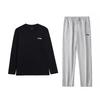Li Ning Повседневная спортивная одежда Унисекс Черный+Монетный серый YTLV111-1+AKLVJ59-1