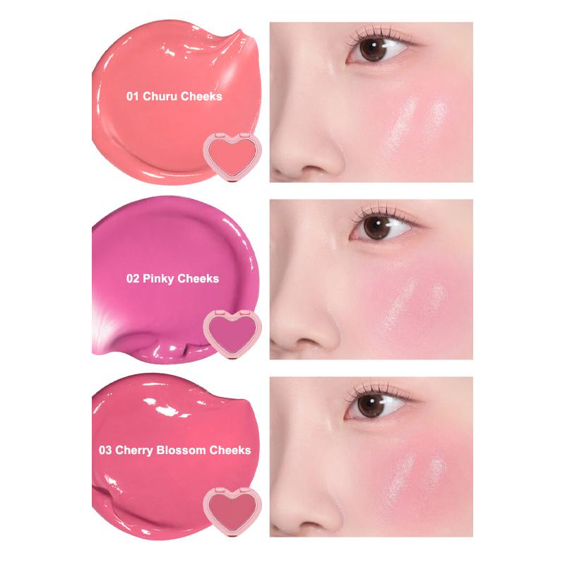 AOU Cosmetics Кремовые румяна с сияющим финишем 2,3 г