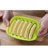 Silicone Sausage Mold with Lid - Perfect for Hot Dogs & Ham, Kitchen Baking Essential Sausage Casing