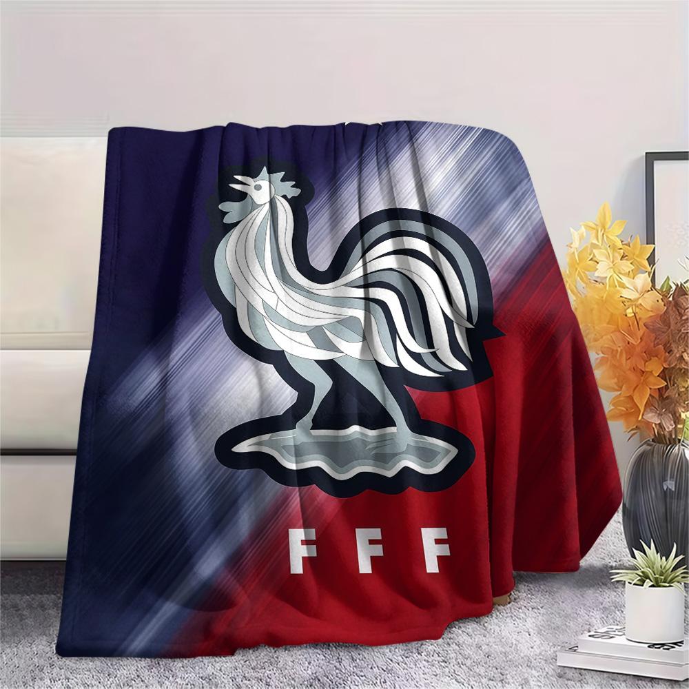 France National Football Team Flannel Blanket, High quality Comfortable for All Seasons, Home Decor, Warmth and Comfort
