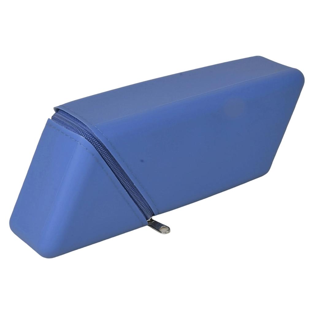 Silicone Desktop Dual-Use Student Pencil Case with Zipper Closure Durable and Flexible Material for School Office and Home Organization