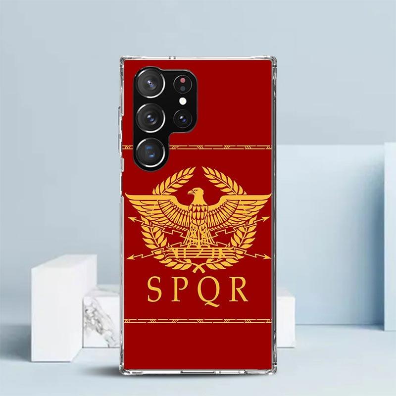 SPQR Roman Imperial Legionv Soft Cover for Samsung Galaxy S25 Edge S26 S24 S23 Ultra Phone Case S22 S21 Plus S20 FE Print Patter