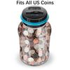 Копилка-счетчик монет, копилка с ЖК-дисплеем, большая вместимость, для всех монет США