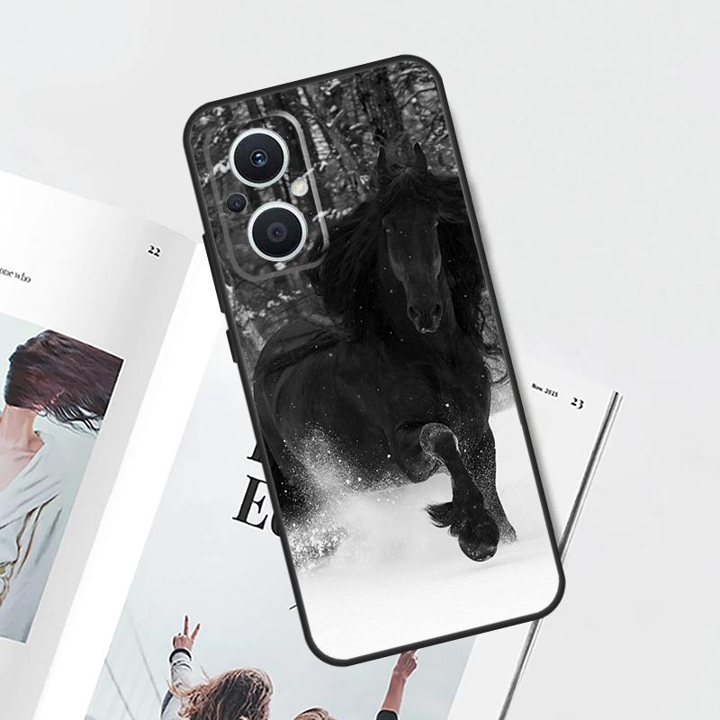 Чехол Животное Лошадь Для OPPO Find X8 X6 X9 Pro OPPO Reno 14F 11F 12F 13F 7 8 Lite 10 11 12 13 14 Pro Обложка