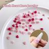 50Pcs Heart Rose Nail Art Decorations Resin Soft Carving Flower Nail Drills Mixed Size Vintage Nail Accessories
