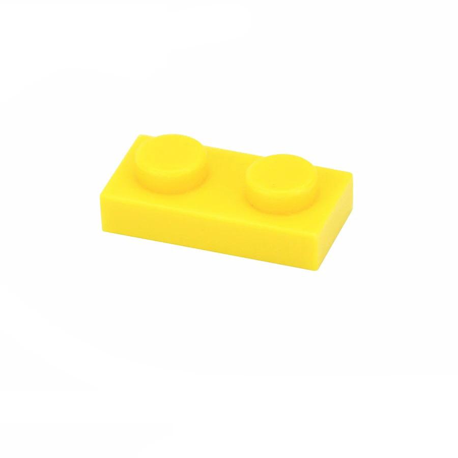 1x2 Точки 100 ШТ. Цветные Обучающие Креативные совместимые 3023 Размер MOC Строительные блоки Тонкие Фигурки Кирпичики Игрушки для Детей