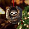 Christmas Animal Ornament Cartoon Forest Animal Hanging Decoration 2D Flat Acrylic Pendant for Christmas Tree Decor