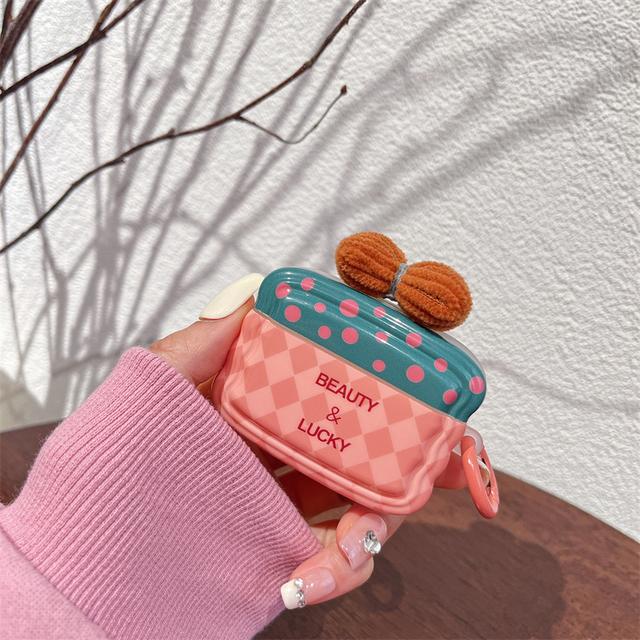 Чехол для наушников INS Heart Windmil для Airpods Pro 2, чехол с милым медведем и разноцветными бусинами, мягкий силиконовый чехол с мультяшным животным для Airpods 1 2 3