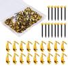 10lbs50 Sets of Metal Photo Frame Hook Nail Set Wooden Wall Hook Clothing Bag Seamless Hook