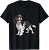 Cute Tri-Colour Cavalier King Charles Spaniel T-Shirt T-Shirt