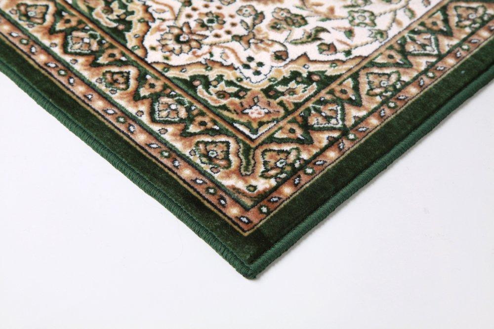 Ikehiko Entrance Mendel 67 x Dynasty Washable Mat, Green, Approx. 110cm, Pattern, Frame, #2027770