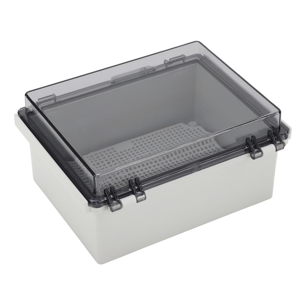 Junction Box ABS Plastic Waterproof Dustproof Hinged Shell Outdoor Universal Project Enclosure with