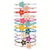12pcs Set of Sweet and Adorable Colorful Floral Elements Adjustable Handmade Braided Bracelets, Perfect for Daily Wear