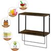 2 Tier Bathroom Shelf with Towel Bar Wall Mount Towel Rack Kitchen Storage Shelf