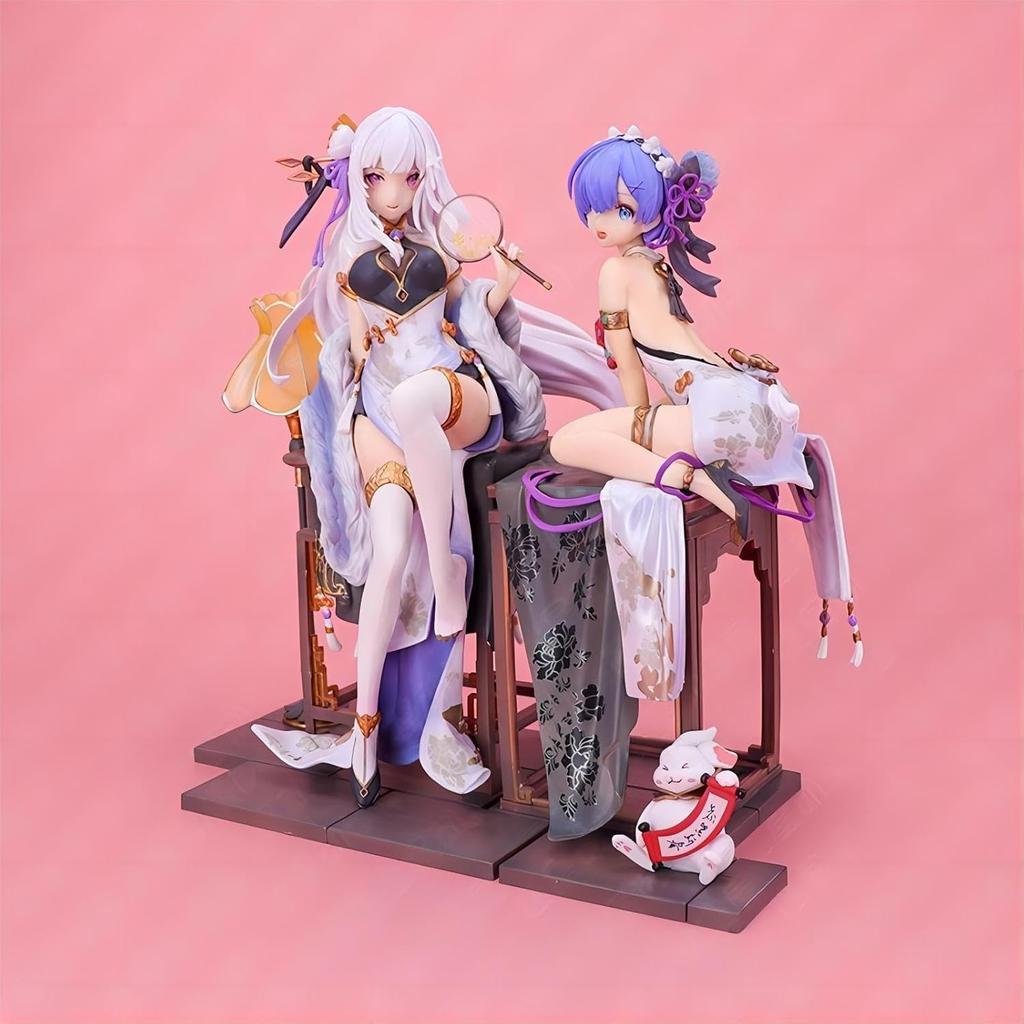 Другой мир из нуля Эмилия Рем фигурка высота приблизительная. 24 см/8,6 дюйма версия сидящая аниме девушка ПВХ модель декоративная статуэтка Рождество день рождения