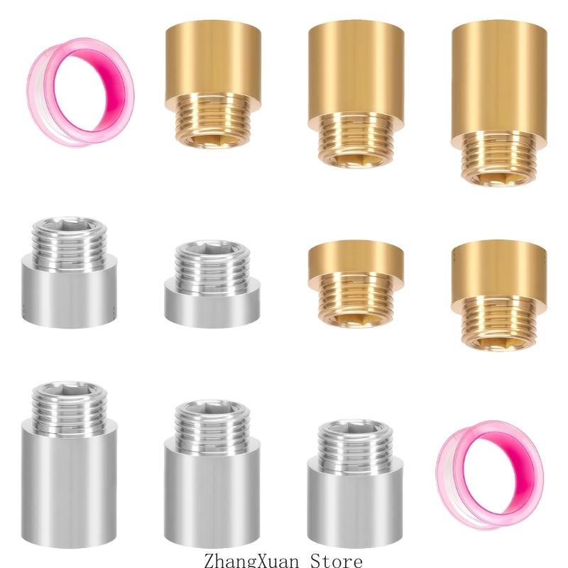Strong Brass Extension Fitting 1/2 Thread for Kitchen & Bathroom Valves Systems 3XUF